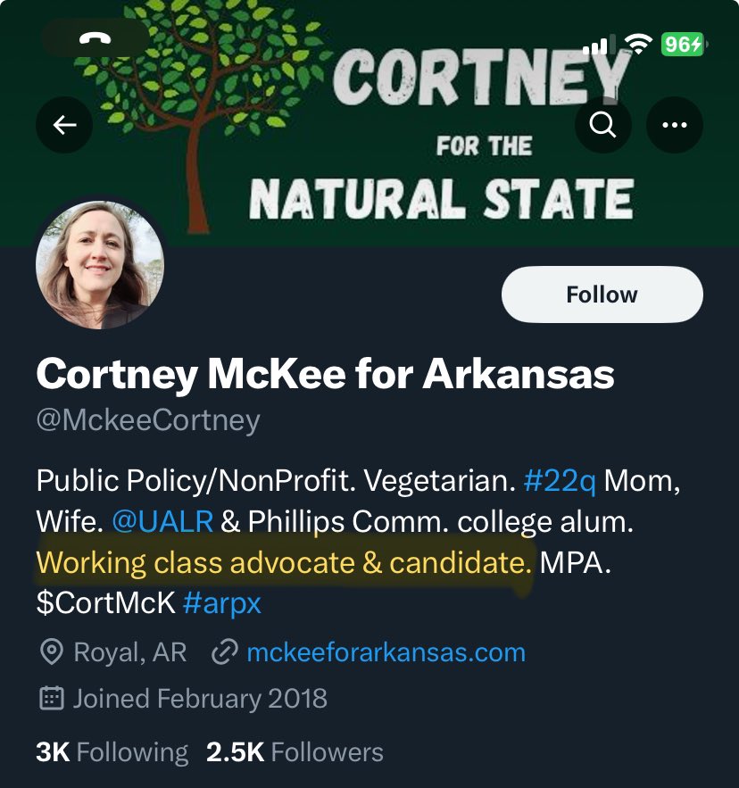 LPArkansas's tweet photo. I don't think she actually cares about the working class... https://t.co/UgNZZwQ3d9