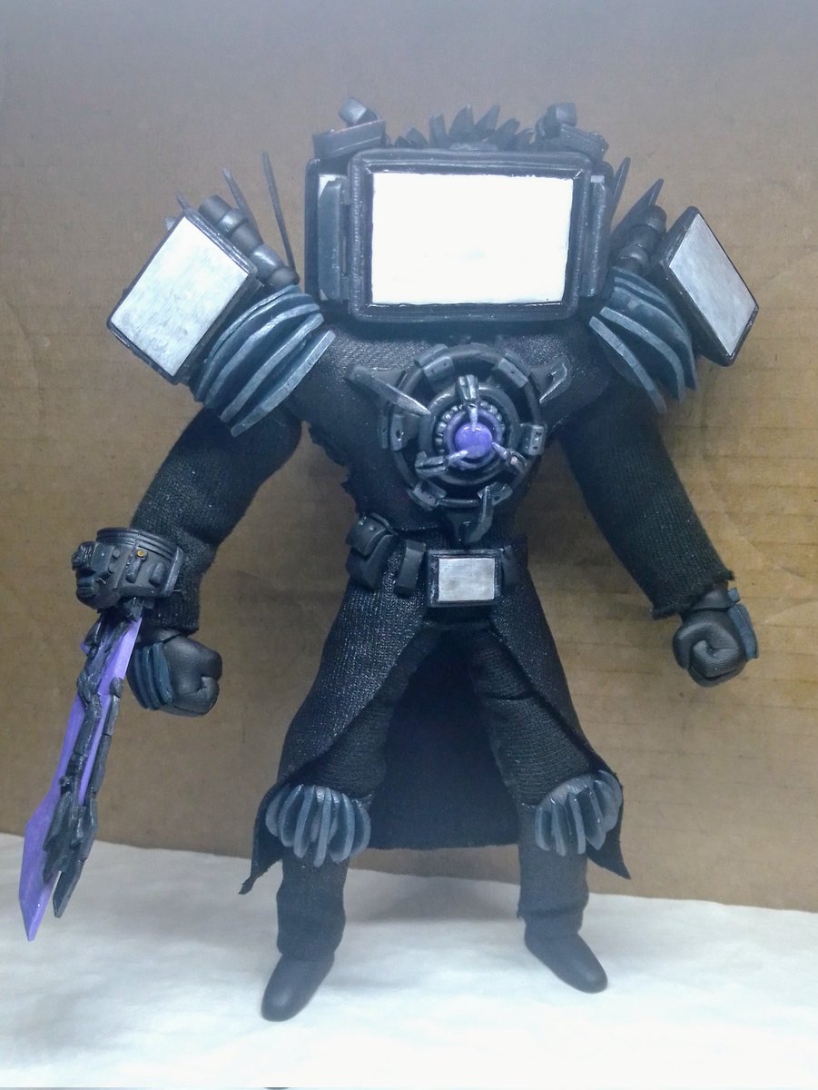 ZB_arts's tweet photo. I'm doing him again, another my figure of UTTM(Upgraded titan TV man)from #SKIBIDITOILET
#titanTVman #UTTM #TTM #clayart #handmade #figure
βSorry for my bad English. https://t.co/WanardSpYm