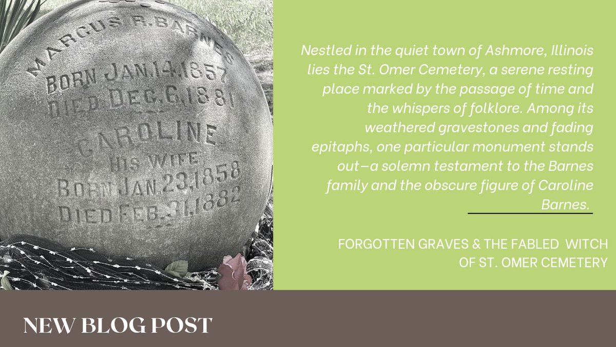 Read the rest of the story here 🪦 theordinaryextraordinarycemetery.com/blog/forgotten… #TuesdayTidbits #storytime #storytelling #cemetery #cemeteries #cemeteriesandgraveyards #witch #witchywoman #cemeteryphotography #cemeterywandering #legend #Illinois