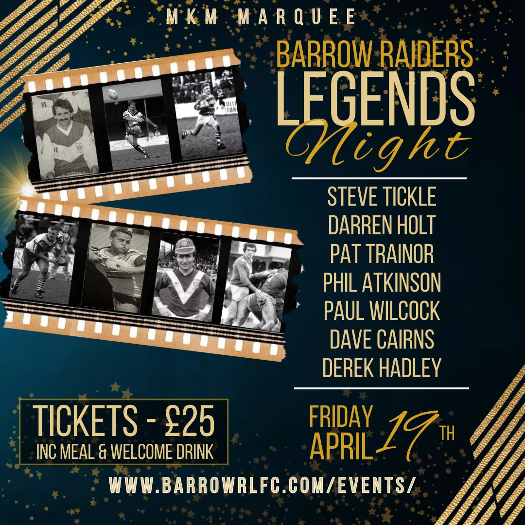 Our Legends Night takes place this Friday! ⭐🗣️ Don't miss an incredible night in the MKM Marquee as we celebrate some of the Raiders' stars of the past. Buy an individual ticket or table for 10 ➡️ pulse.ly/xcmgawbcux