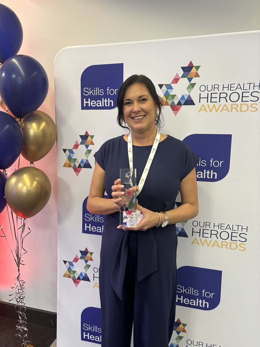 Couldn’t be any prouder- Clinical Support Worker of the year silver award. Always going above and beyond and the back bone of the LE Service ⁦@skillsforhealth⁩ #healthheros ⁦@NuhRadiotherapy⁩ ⁦@macmillancancer⁩