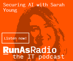 An in-person interview with @_sarahyo from the NDC conference in Sydney! How do we secure AI applications? It's much the same way as other apps - but with a few twists. Have a listen to RunAs Radio at runasradio.com/Shows/Show/927