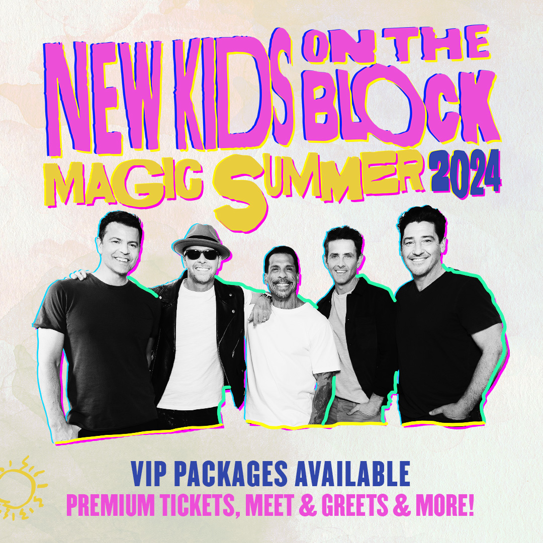 Limited @NKOTB VIP Packages remain for their July 2 performance! Premium tickets, meet & greets & more! Get yours before they sell out at livemu.sc/3W7RFxM #MagicSummerTour