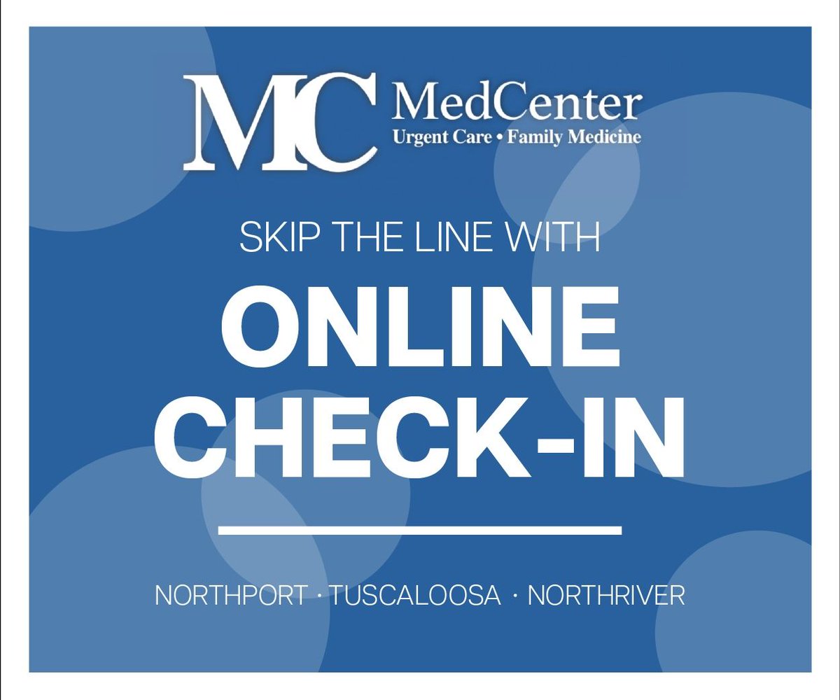 Sponsored Post: Skip the lines with online check-in. To check head over to: medcenterurgentcare.com