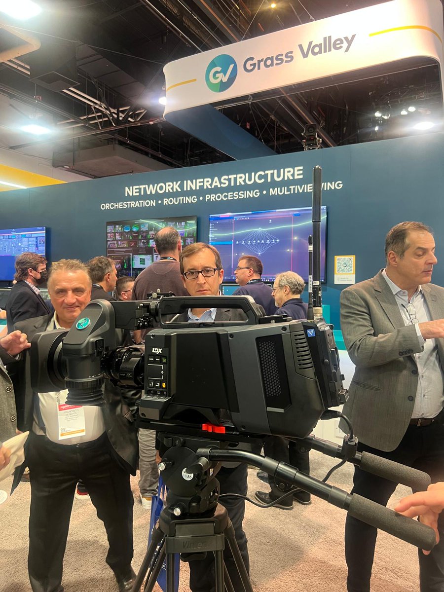 Vislink's tweet photo. Day 3 at #NABshow and our equipment is turning heads at the @ARRIchannel, @GrassValleyLive, and #OfficeHoursGlobal booths.
Have you seen us somewhere else? Drop a comment and let us know!
#TheVislinkDifference #VislinkSpotted https://t.co/i4Lsyj2V8L
