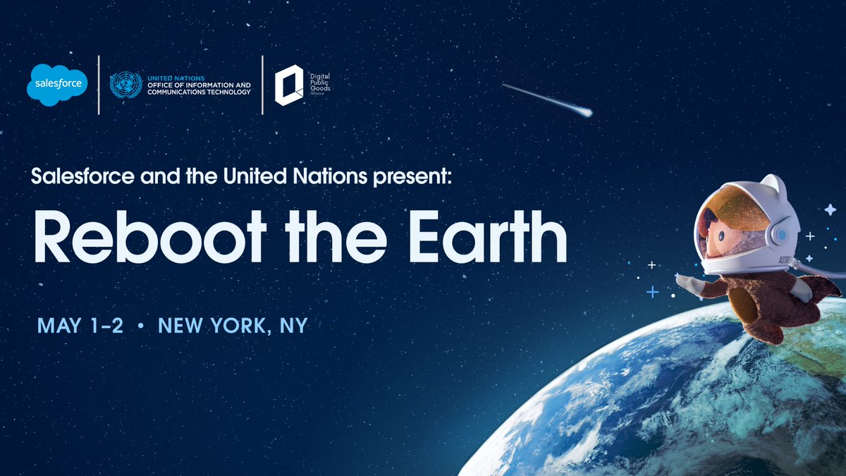 The climate crisis is a complex challenge that requires smart, scalable solutions. Join @Salesforce and @UN_OICT for Reboot the Earth to code for the climate. Together, we can create impactful change. Register and act now: sforce.co/49D6Mm4 #ClimateReboot