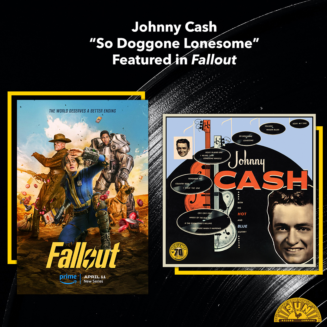 Have you watched the new Fallout series on Prime Video? You will hear a famous Johnny Cash hit in the first episode! 🎥 Let us know which scene you hear it in and listen to 'With His Hot and Blue Guitar' here: SunRecords.lnk.to/HotAndBlue