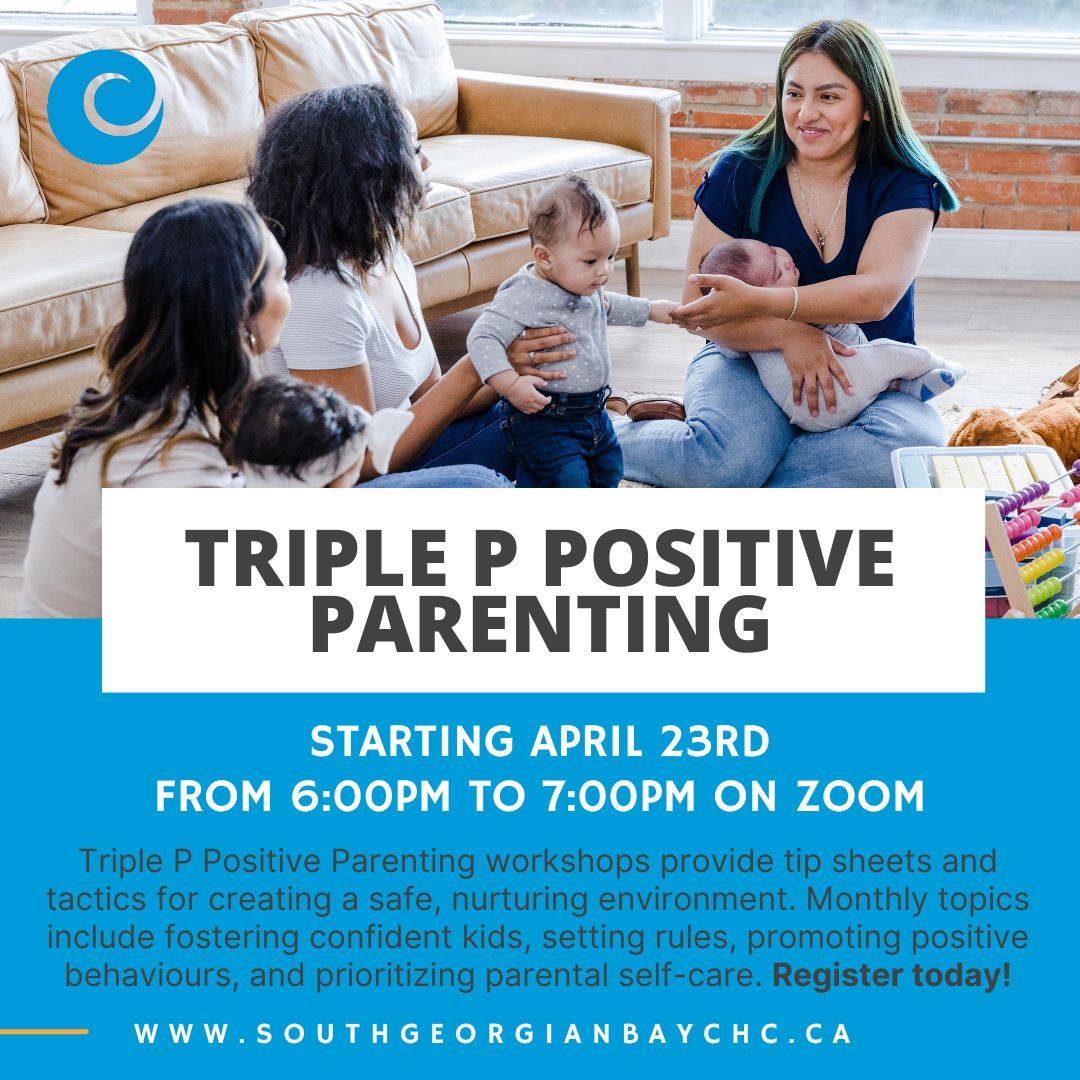 SGB_CHC's tweet photo. Join us for the Triple P Positive Parenting workshops!
π
Dates: April 23, May 28 & June 25
π Time: 6:00 PM - 7:00 PM
π Where: Zoom (Link will be provided upon registration)
Register today at https://t.co/qR2Z9bRyr8.
#TripleP #PositiveParenting #ParentingWorkshops #Family https://t.co/bSIUHCw8V8
