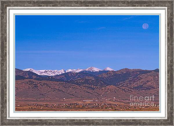 North Boulder County Colorado Full Moon View Framed Print. Available here - james-insogna.pixels.com/featured/north… #AYearForArt #artprint #fineart #wallart #officeart #giftideas #forSale #shopsmall