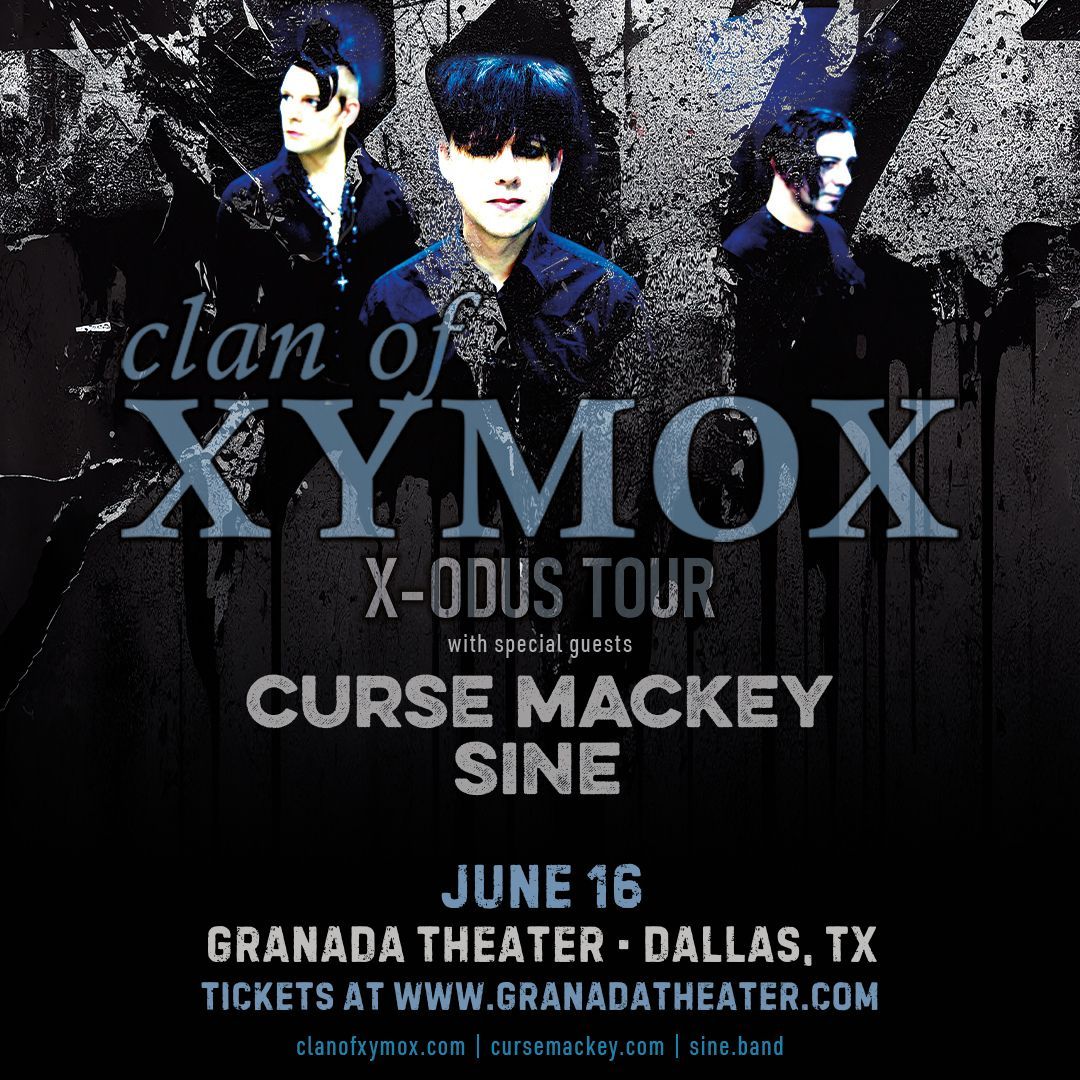 📣 Dallas! @clan.of.xymox w/ @cursemackey + @sinebandofficial play Granada Theater on June 16th! 🎵 Doors at 7:00pm, showtime at 8:00pm 🎫 buff.ly/3UPNyG9