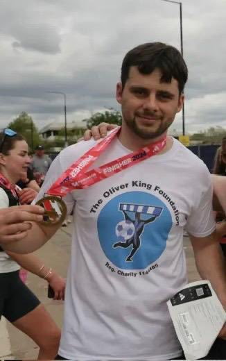 TheOKFoundation's tweet photo. A massive thank you and well done to James McGuire who ran the Manchester Marathon on Sunday and raised £600 for our foundation 👏🏼🙏🙌🏼

Thank You! 💙 https://t.co/PKMOWSzi0G