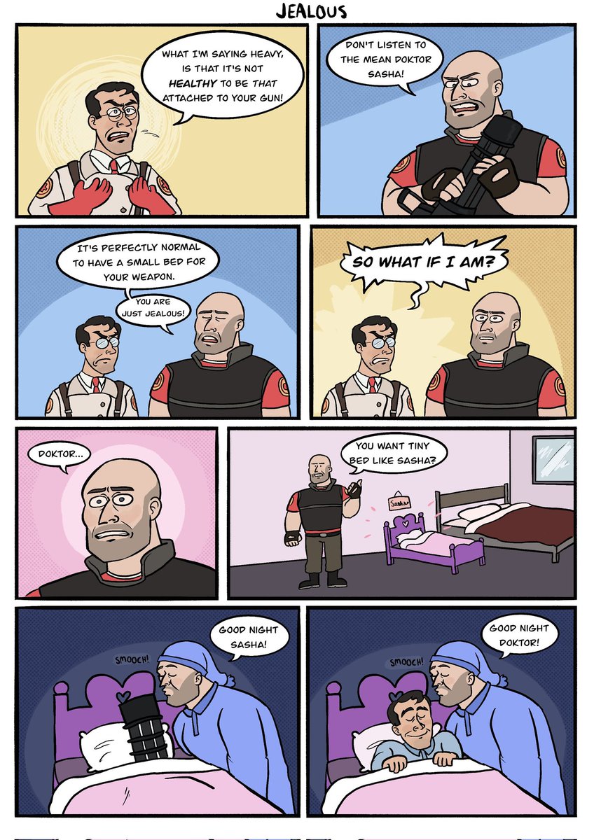 You know the brainrot is bad when I start making comics

#tf2 #teamfortress2 #tf2medic #tf2heavy