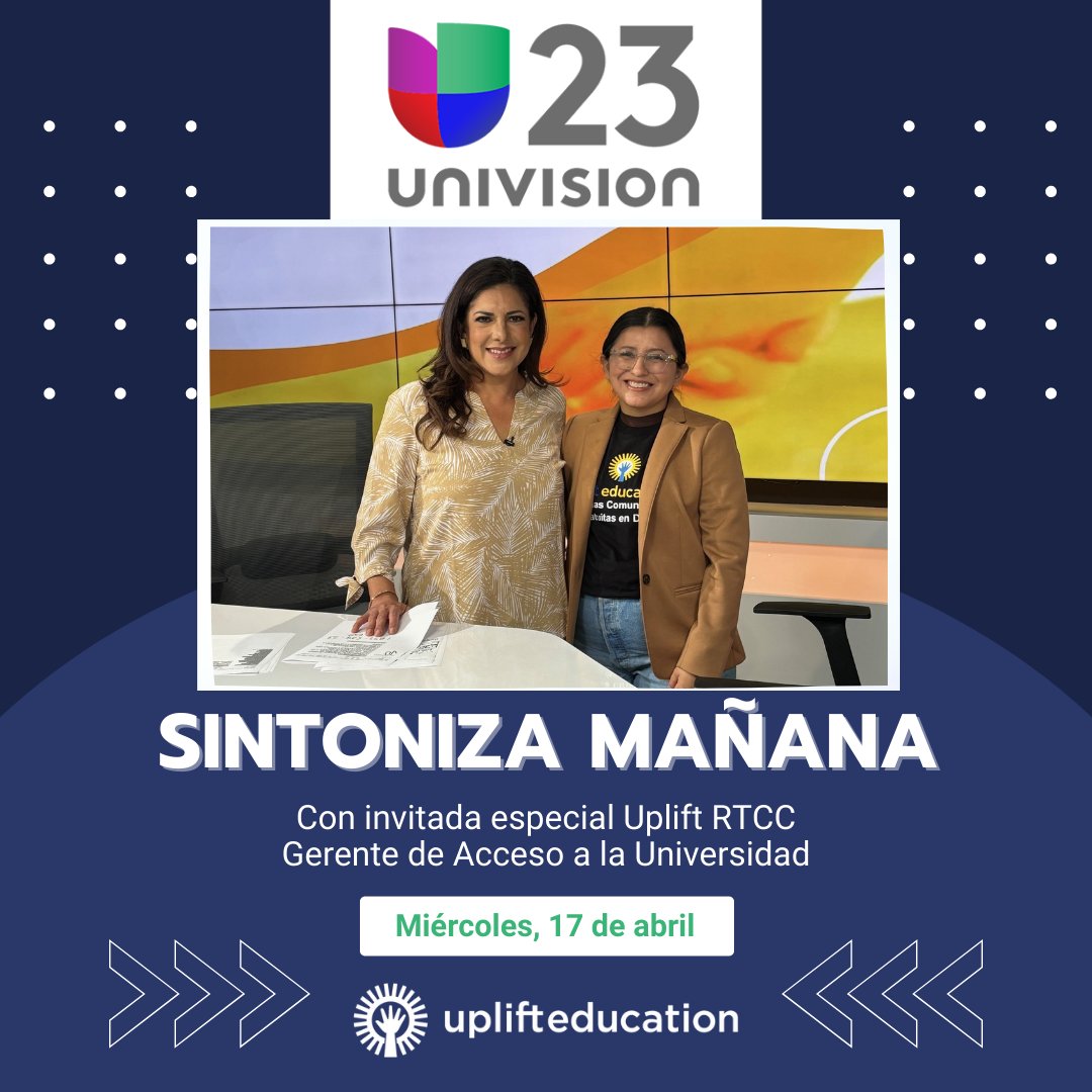 Our dedicated Road to College and Career Counselors provide invaluable guidance to our students. Catch our expert Road to College and Career Counselors on Univision's FAFSA phone bank, April 17th, 11 am, providing essential guidance in Spanish! #FAFSA