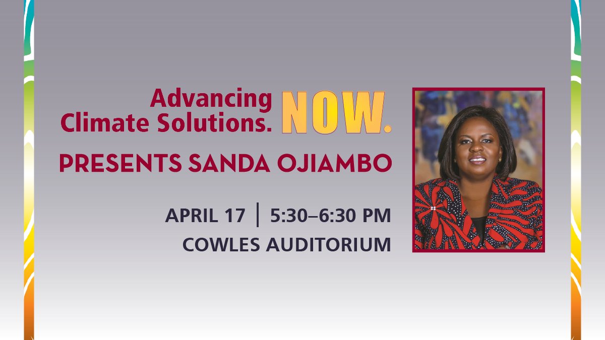 TOMORROW @SandaOjiambo is dropping by to share insights on her work at the United Nations @globalcompact, advancing sustainability measures with corporate partners around the world. 🌎📆 Don't miss it! ow.ly/hLUk50R2oWS