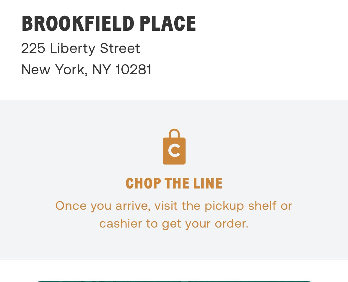 cdsw19's tweet photo. @Chopt I got here early to pickup my salad and told the person… they just kept telling me I was early… WTF is the point of having this then?? #pissed https://t.co/JBnzgFLn1c