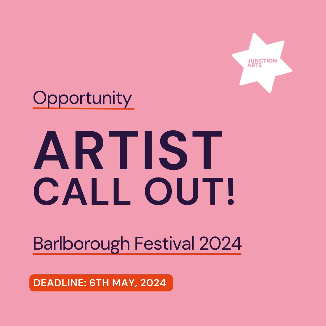 Artist Opportunity! 📣 Junction Arts is commissioning an artist, with community arts experience to create a banner for Barlborough Festival 2024! More info 👉ow.ly/YC4J50RgZpV @artsderbyshire #artistcallout #derbsyhirejobs