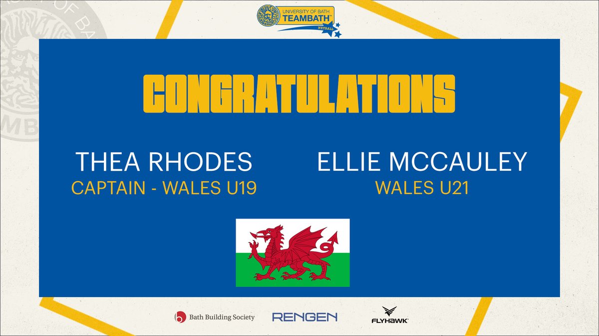 More incredible news out of the #BlueAndGold NPL camp today 👏 Thea Rhodes and Ellie McCauley have been selected to represent @WalesNetball_ in their U19 and U21 squads respectfully 🏴󠁧󠁢󠁷󠁬󠁳󠁿 Rhodes will #Captain her team as they face Scotland this Friday 💙💛