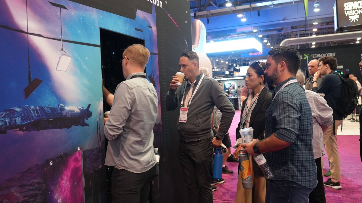 What a crowded day! Thank you all for coming to visit. It's Day 3 of #NAB2024, and we're all set with fresh coffee. See you at #C4535 ☕ #NAB2024 #Broadcast #VirtualProduction #Obsidian #RGBW #RGBCA