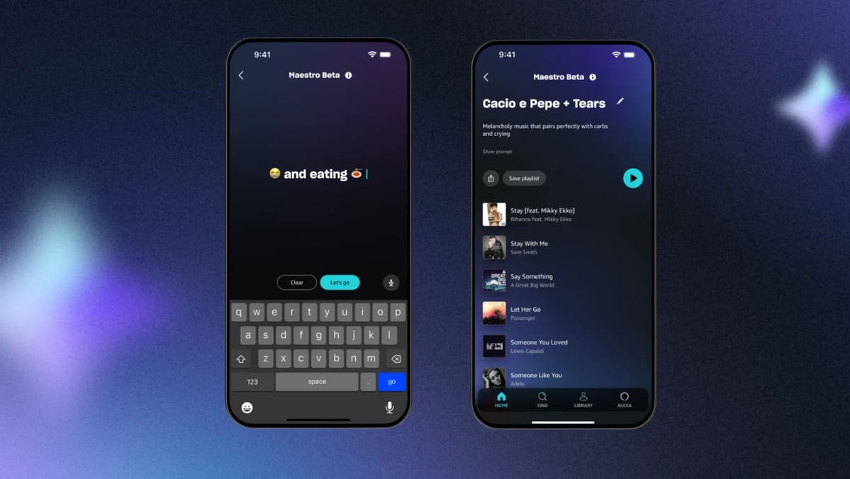 CeotechI's tweet photo. Amazon presenta il generatore di playlist AI Maestro
#Amazon #AmazonMusic #ArtificialIntelligence #IntelligenzaArtificiale #Maestro #Music #Musica #Notizie #NuoveFunzioni #Personalizzazione #Playlist #Spotify #StreamingMusicale #StrumentiAI #Tech

https://t.co/bL3N2xKRaS https://t.co/buokX9BoA2