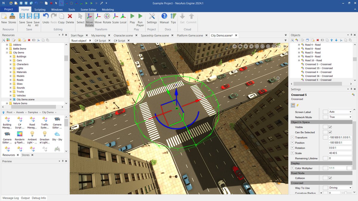 neoaxis's tweet image. NeoAxis 3D/2D Game Engine 2024.1 Released! This release includes a large number of changes in all components of the engine. Graphics, physics, sound, networking, object management. Read more: neoaxis.com/news/neoaxis_e… #neoaxis #gameengine #gamedev #indiedev #madewithbgfx