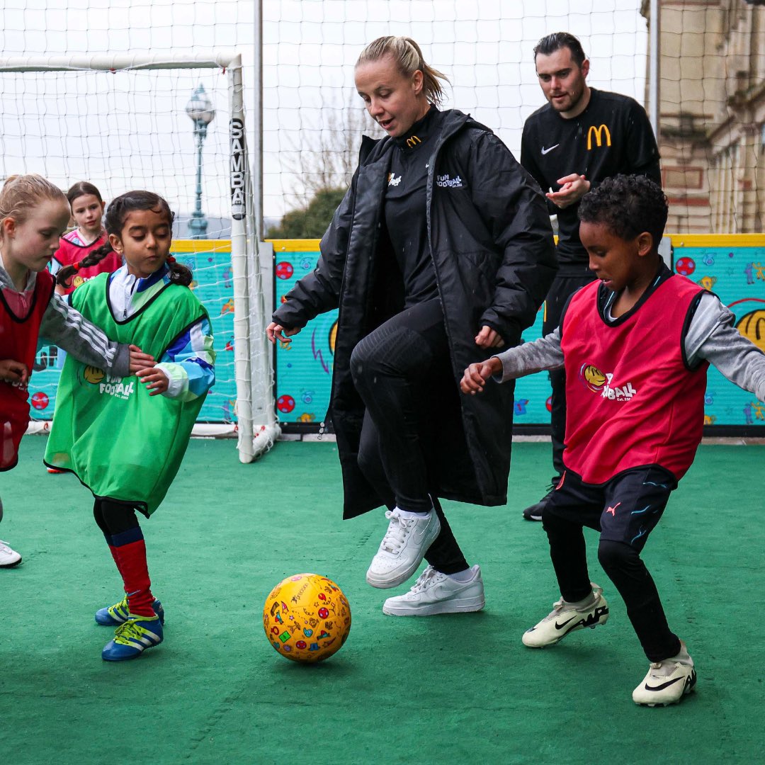 Last month, we took London by storm with @bmeado9 on the first stop of our All Over the UK tour! 💂‍♂️⚽ And we’re not stopping there! Who’s coming along to one of our FREE sessions in London? ✋ Get involved: bit.ly/3TgCjUU #FunFootball