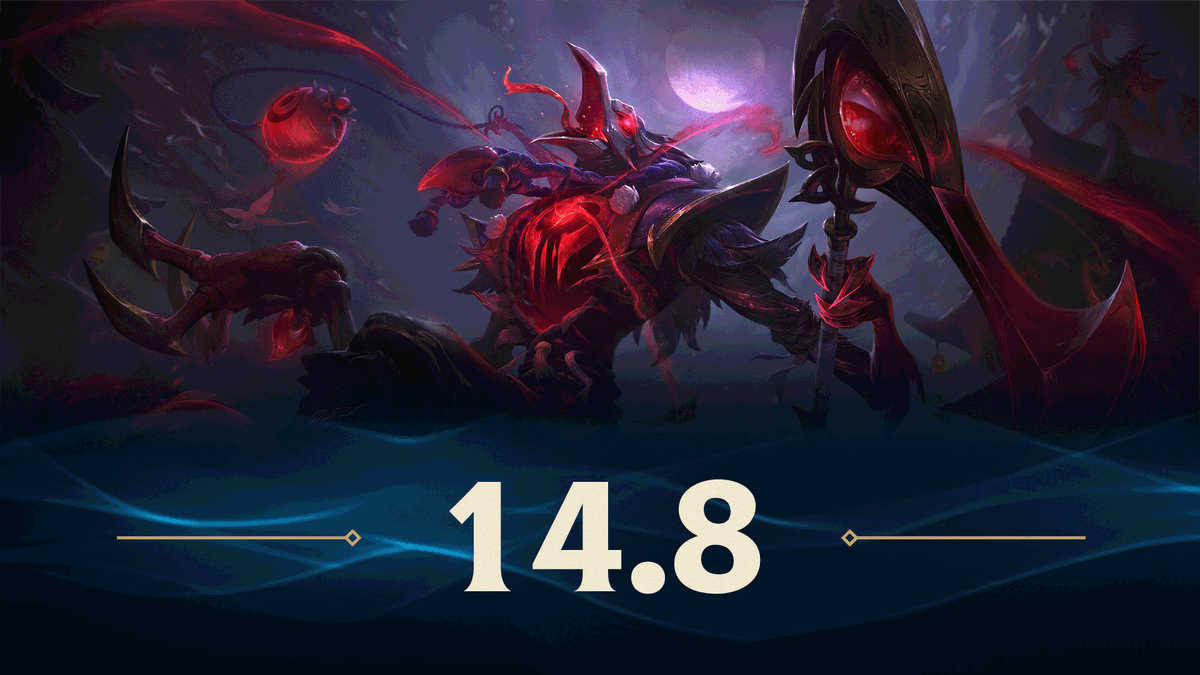 Patch 14.8 is here to send a shiver down your spine 😱 New Blood Moon skins, the arrival of Vanguard in Patch 14.9, and champion buffs galore! 🔗 riot.com/3Q3CvpA