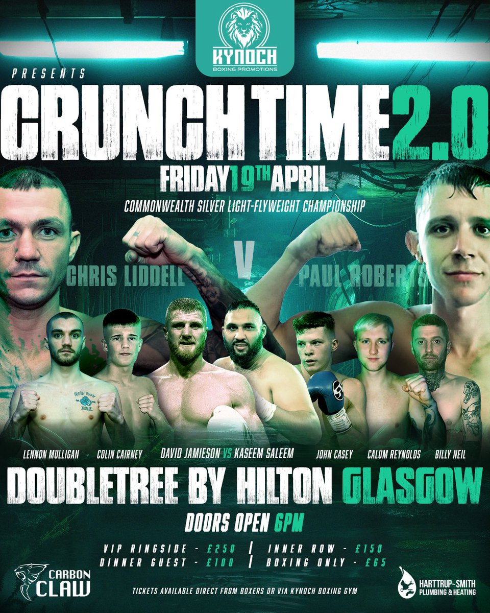 Fight Week 🥊

Just 3️⃣ days to go...⏰️

A bumper night of Championship Boxing returning to the Doubletree by Hilton this Friday evening.🔥

Don't miss it.👊

#Boxing #kynochboxing #scottishboxing #boxingnews #fightdate