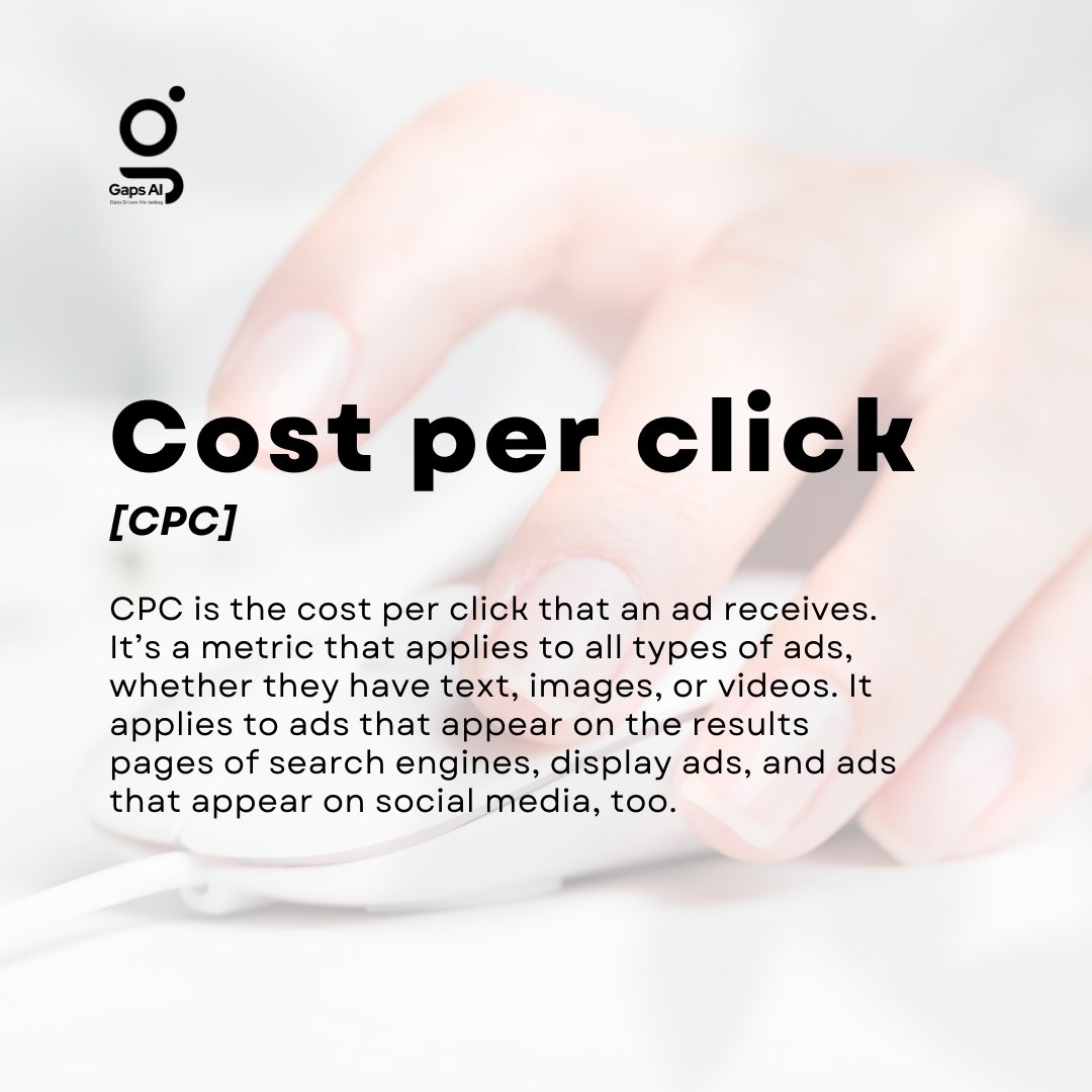 Whether on search engines or social media, understanding CPC can help you maximize your ROI and reach your target audience effectively.

 #CPC #AdCosts #AdPerformance #DigitalAdvertising  #MarketingMetrics #MarketingStrategy #DigitalMarketing #GapsAI  #PPC