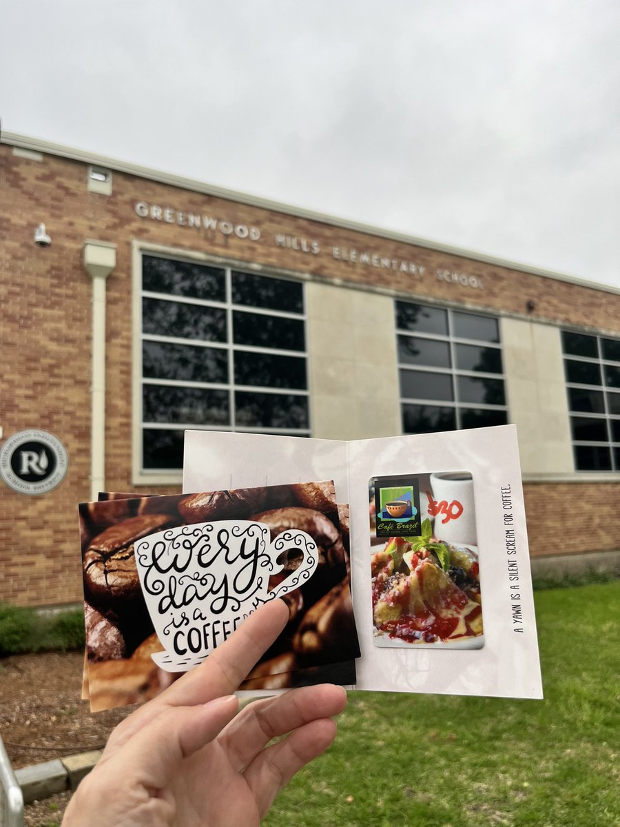 Greenwood Hills Elementary (@gheeagles) on Twitter photo Testing days are stressful for everyone, so GHE PTA showed our staff some extra love with <a href="/raisingcanes/">Raising Cane's</a> lunch today and <a href="/CafeBrazil/">CafeBrazil</a> coffee donated yesterday!! Testing days are stressful for everyone, so GHE PTA showed our staff some extra love with <a href="/raisingcanes/">Raising Cane's</a> lunch today and <a href="/CafeBrazil/">CafeBrazil</a> coffee donated yesterday!!