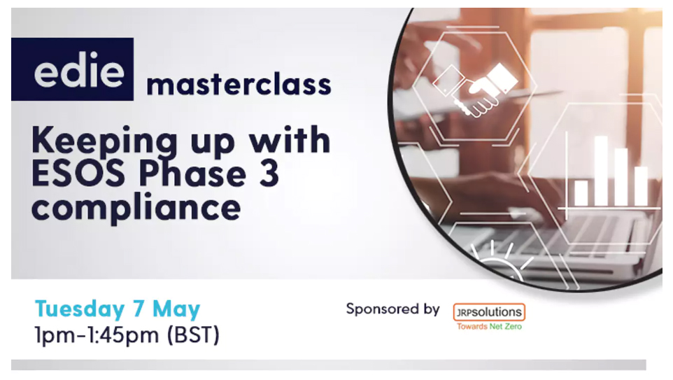 FREE ESOS WEBINAR: In conjunction with @edie we are delighted to be hosting this free masterclass-style webinar. REGISTER HERE: jrpsolutions.com/news/free-webi…