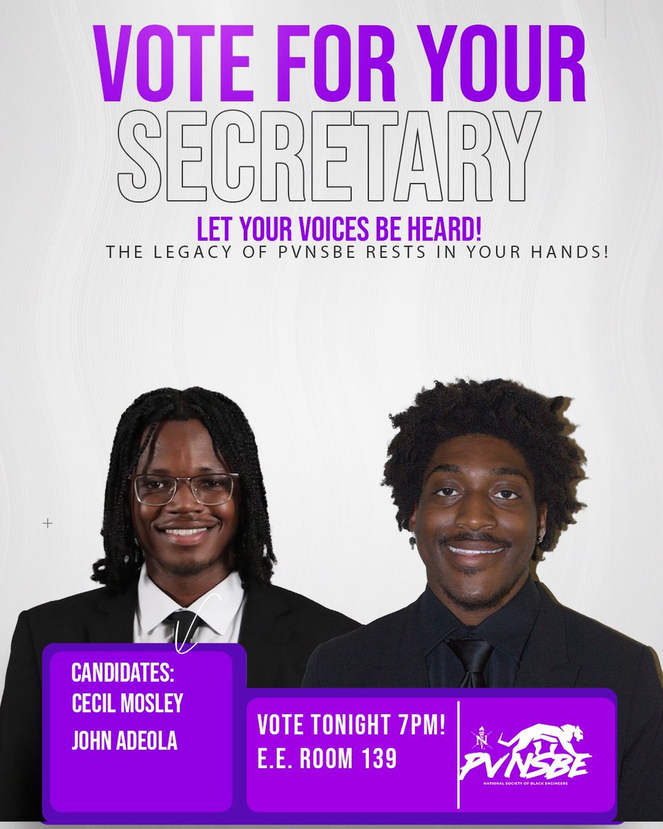 PVNSBE's tweet photo. Tonight’s the Night! Come hear your candidates give their platform and vote on our new leaders for PVNSBE!

#PVNSBE https://t.co/T9DqABLtcz