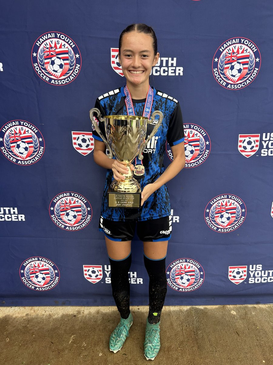 miyahsuster's tweet photo. 2024 USYS HYSA State Cup Champions. Lots of rain, lots of puddles, and lots of laughter! So proud of our Hawaii Rush 08G team. https://t.co/ovkoEPeKcx