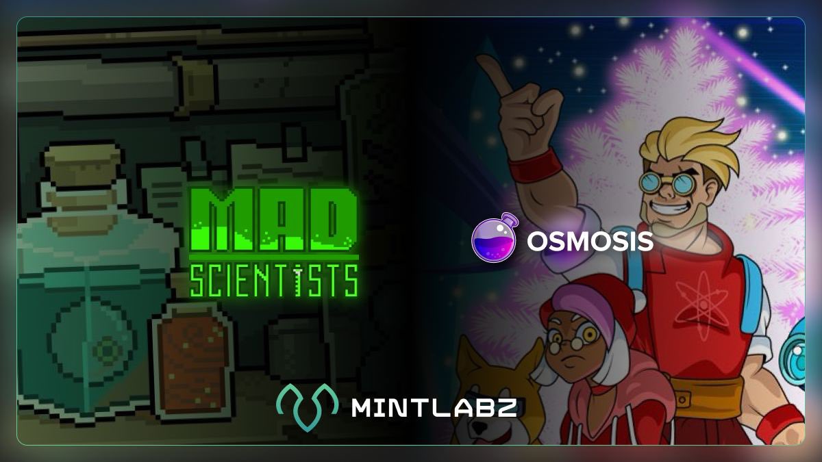 Osmosis Integration + Mint 🚨 We're excited to announce the integration of @osmosiszone into our platform 💥 Osmosis is the go to platform, which connects all chains in Cosmos ecosystem 🔗 To mark it, we're hosting the mint of @madscientists_x 🚀 Secure your $LAB tokens to