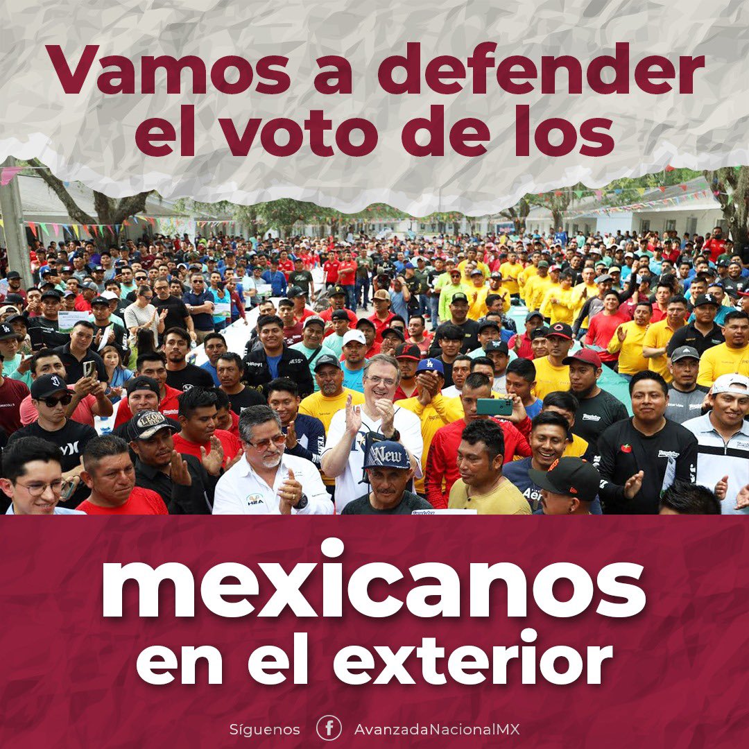 Es indispensable que reconozcamos el valor del voto de los mexicanos en el exterior como una manera de respetar y promover la defensa de sus derechos políticos. 🗳️🇲🇽 #Voto #mexico #politica