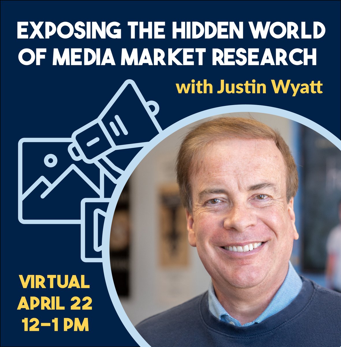 Register today for “Exposing the Hidden World of Media Market Research,” an online conversation with Justin Wyatt held by the @MedEduLab. On April 22nd, Professor Wyatt will examine the world of professional media market research to unveil viewer insights. mediaeducationlab.com/events/exposin…