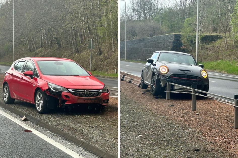 Two drivers have had a miraculous escape after their cars were involved in a crash on the main road between Greenock and Inverkip. dlvr.it/T5b9HN 👇 Full story