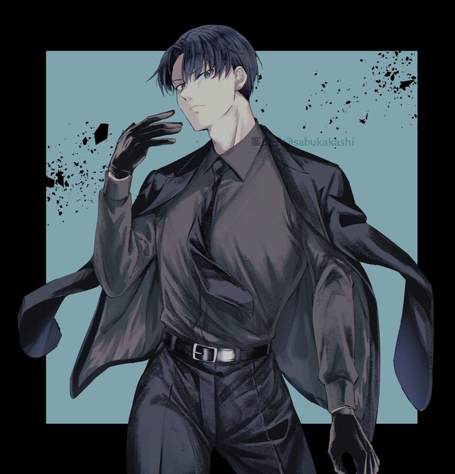 「male focus shirt tucked in」 illustration images(Latest)