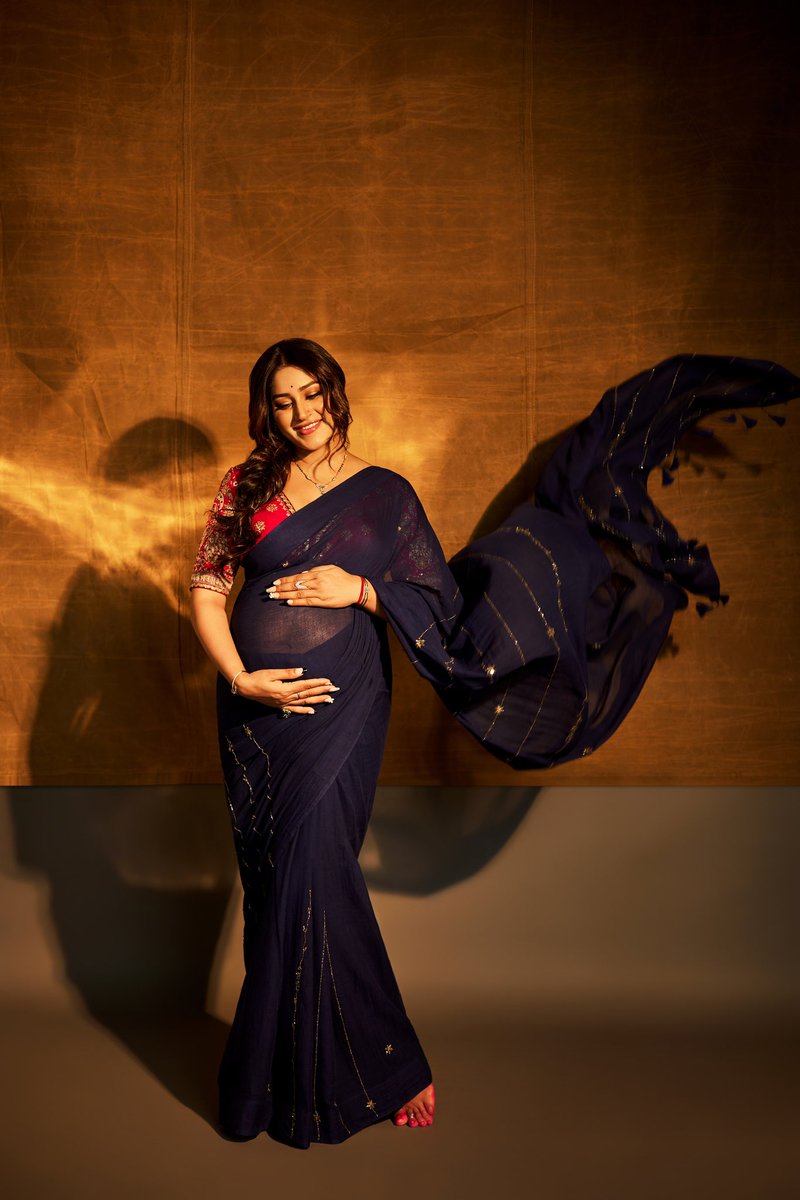 On this auspicious day of Durgashtami we seek Maha Bhagvati’s blessings , as we share this wonderful news with all of you . we are going to welcome a new member in our family in MAY 2024 . Can’t wait to hold something like a miracle in our arms 👶😇 Thank you