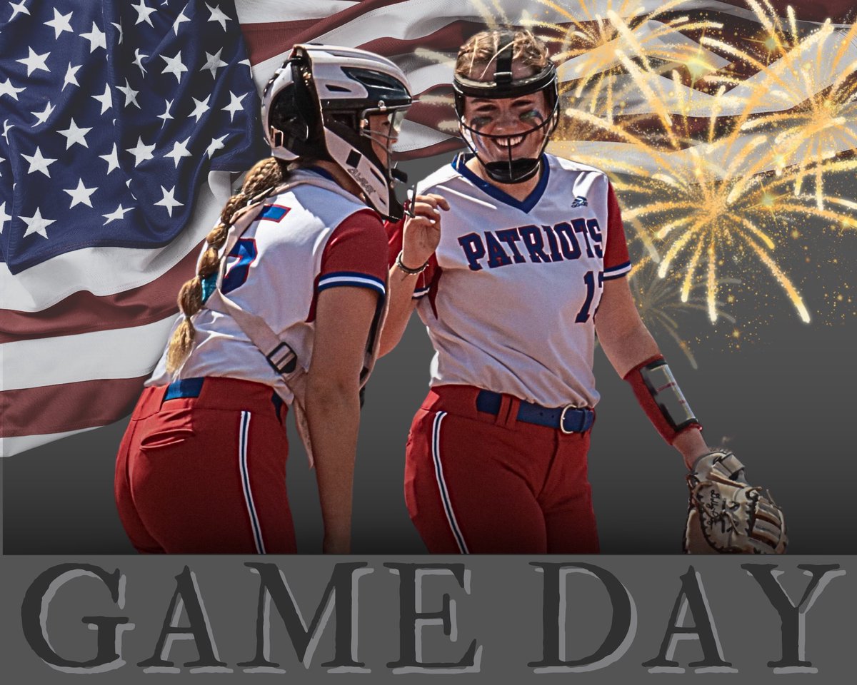 ‼️🥳 It’s Game Day! 🥳‼️ 📆 Tuesday, April 16 🏟️ Lady Patriots Field 📍 Page High School ⏰ 5pm (JV at 7pm) 🆚 Summit High School 📊 Game Changer #LetsGoLadyPatriots ❤️🤍💙