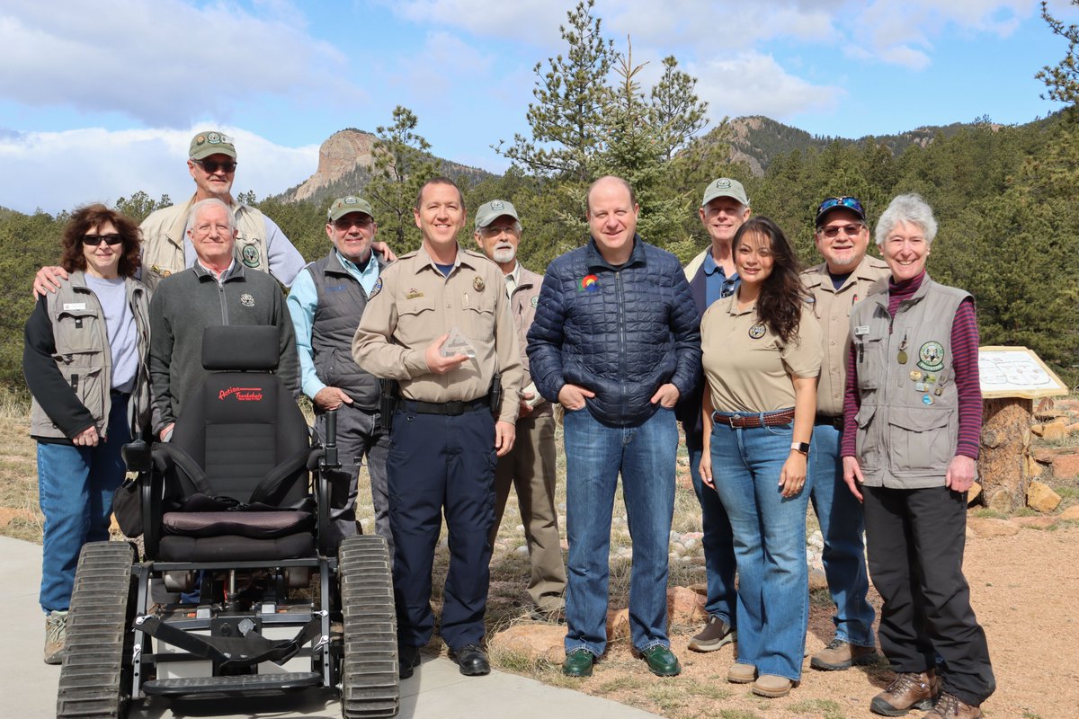 The March Madness State Park Bracket Winner is….. Staunton State Park @COParksWildlife! The people have chosen! I’m delighted to visit this great State Park today and present them with the People Choice’s award for Best State Park 2024. Congratulations to the park rangers and