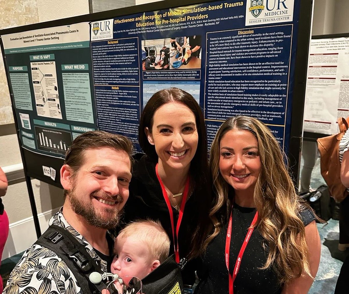 We had a great time attending the @SocTraumaNurses #TraumaCon2024 Conference in Orlando, FL! We attended a pre-conference session on enhancing performance improvement efforts, presented two posters highlighting the excellent work being done by our Adult & Pediatric trauma…