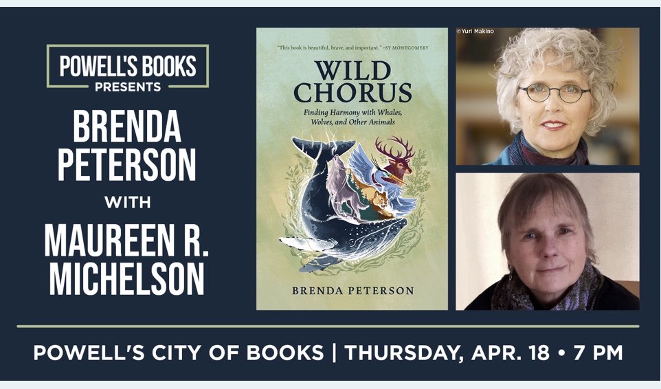 Join us at Powell's this Thursday! ⁦@MtneersBooks⁩ ⁦@Powells⁩ ⁦@SyTheAuthor⁩ ⁦@Nancy_Pearl⁩ @NewSagePress ⁦@KBOO⁩ ⁦@OrcaSOS⁩ ⁦@Oregonian⁩