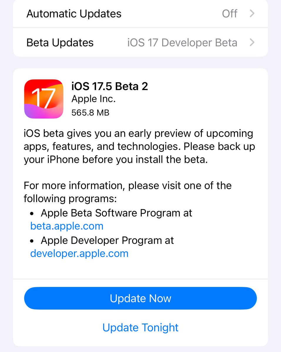 iOS 17.5 Beta 2 has been released! Video coming soon..