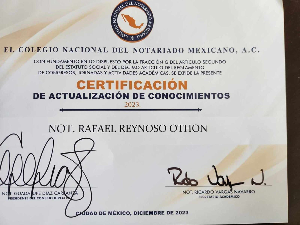 - Gracias por la oportunidad de facilitarnos el estar actualizados @notariadomex y @notariadosonora