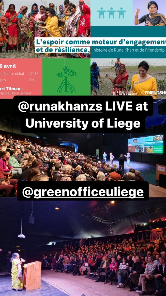 @runakhan_ed speaking LIVE at University of Liege.