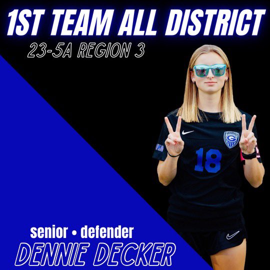 Up next we have 1st Team All-District: