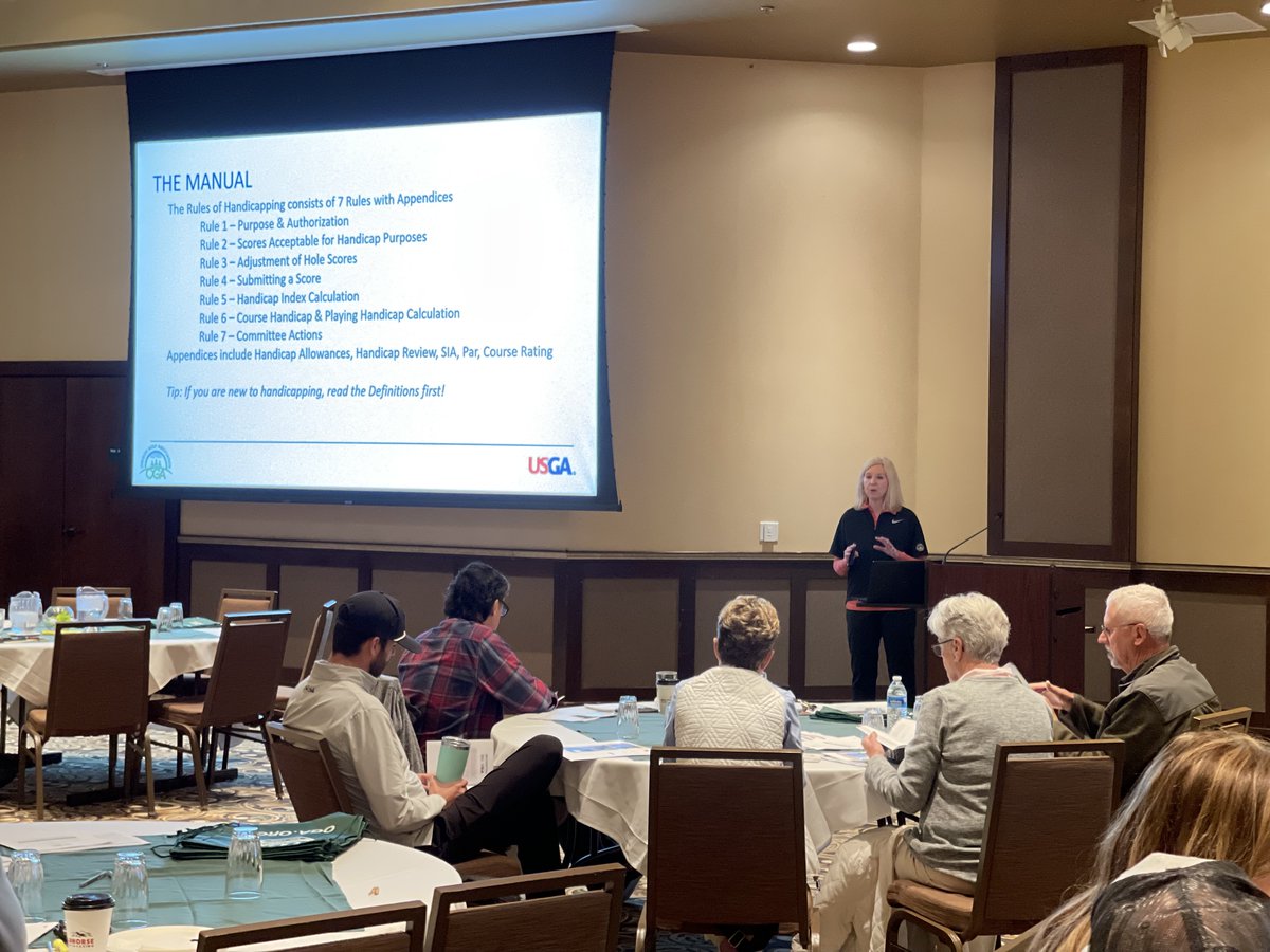 Today kicks off our weekly seminars on Handicapping and MemberPlanet. We're excited to share the latest updates and introduce a brand-new product that will help our member clubs manage their rosters. Pictured: Kelly Neely, Senior Director, Handicapping & Course Rating