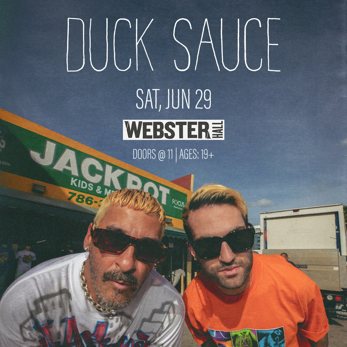 🦆 ⁦@DuckSauceNYC⁩ at ⁦@WebsterHall⁩ NYC 🎟️ axs.com/events/542164/…