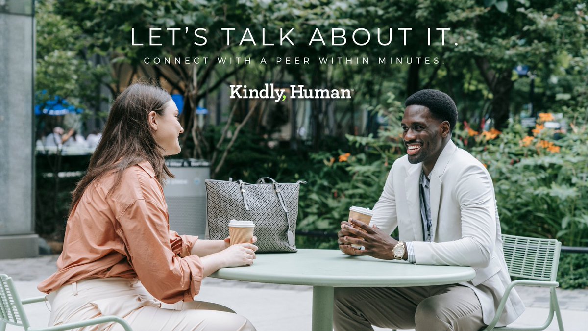 Have you ever felt the relief of sharing your thoughts with someone who truly understands? Having a Peer to speak with can make a world of difference! Connect with your Kindly Human Peer within minutes. Remember, together, we're stronger!

 #PeerSupport #KindlyHuman