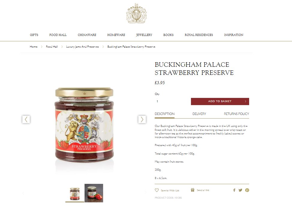 @tvrs4c Strawberry Conserve only £3.95 from Buckingham Palace, Meghan has no hope of competing!